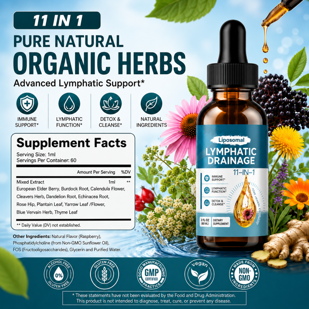 Liposomal Lymphatic Drainage Drops By Kurenai