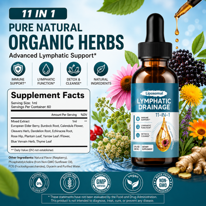 Liposomal Lymphatic Drainage Drops By Kurenai
