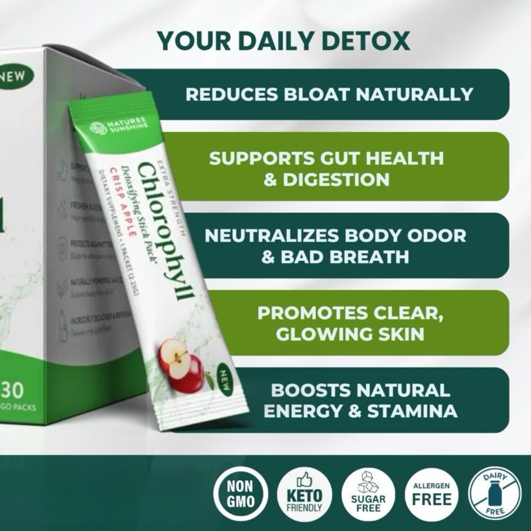 Chlorophyll Stick Packs for Gut Health